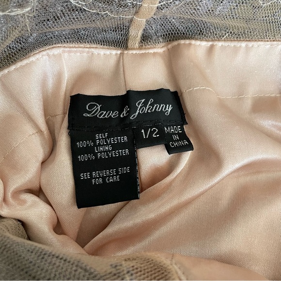 Dave & Johnny Sleeveless Mesh Lace Mini Dress Size 1/2 - Picture 12 of 14